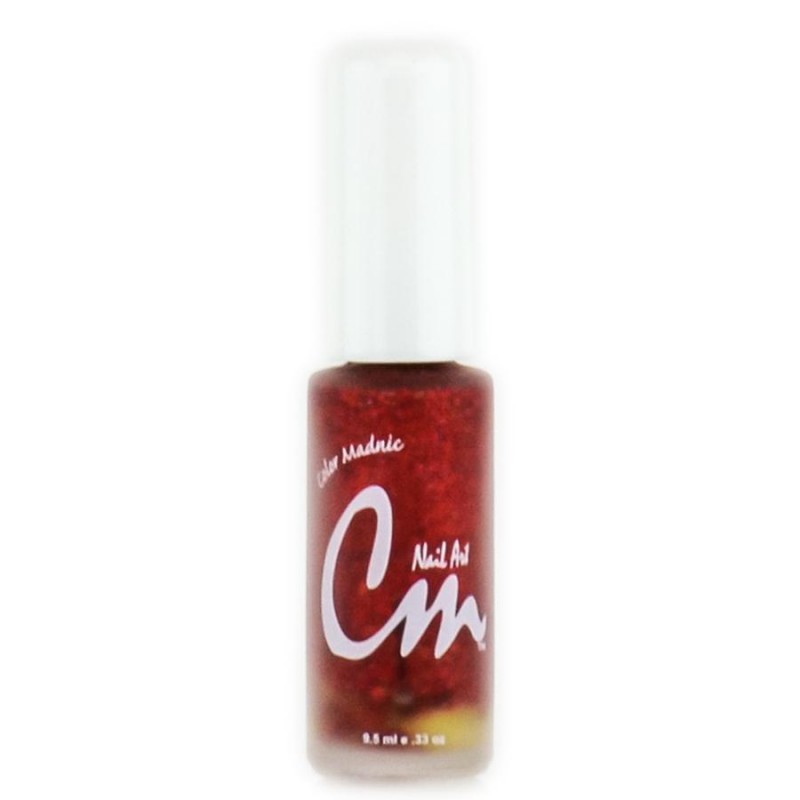 CM Nail Art, Basic, NA21, Red Glitter, 0.33oz